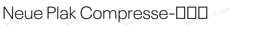 Neue Plak Compresse字体转换